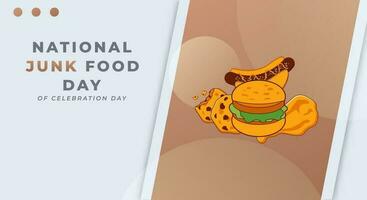 nationaal rommel voedsel dag viering vector ontwerp illustratie voor achtergrond, poster, banier, reclame, groet kaart