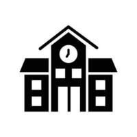 school- gebouw icoon vector ontwerp sjabloon in wit achtergrond