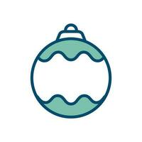 Kerstmis bal - ornament icoon vector ontwerp sjabloon in wit achtergrond