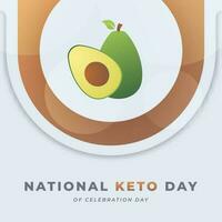 nationaal keto dag viering vector ontwerp illustratie voor achtergrond, poster, banier, reclame, groet kaart