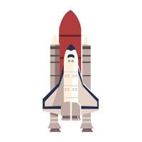 space shuttle lancering gedetailleerde vector icon