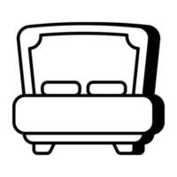 premium download icoon van bed vector