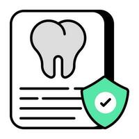 modern ontwerp icoon van tandheelkundig verzekering vector