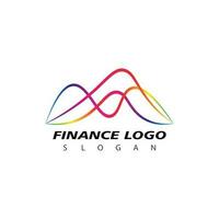 bedrijf financiën voorraad uitwisseling grafieken markt logo ontwerp vector