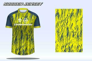 voetbal Jersey sport t-shirt ontwerp mockup voor Amerikaans voetbal club vector