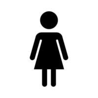 vrouw silhouet pictogram. vrouw. vector. vector