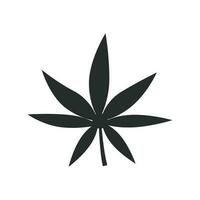 marihuana blad icoon vector ontwerp illustratie hennep symbool