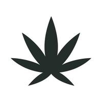 marihuana blad icoon vector ontwerp illustratie hennep symbool