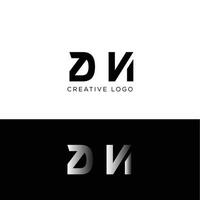 dn eerste brief logo ontwerp vector