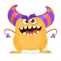 grappig tekenfilm monster of buitenaards wezen illustratie vector