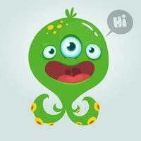 grappig tekenfilm monster. vector illustratie