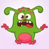 grappig tekenfilm monster. vector illustratie