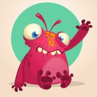 grappig tekenfilm monster. vector illustratie