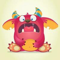 grappig tekenfilm monster. vector illustratie