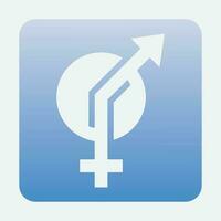 geslacht illustratie logo. vector