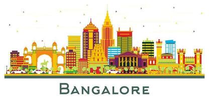 Bangalore stad horizon. vector