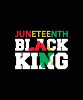 juneteenth zwart koning t overhemd ontwerp vector