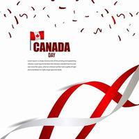 canada onafhankelijkheidsdag viering ontwerp illustratie vector sjabloon