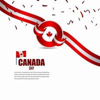 canada onafhankelijkheidsdag viering ontwerp illustratie vector sjabloon