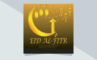 eid al fitr sjabloon ontwerp vector