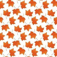 blad gebladerte herfst oranje herhaling Woud patroon vector