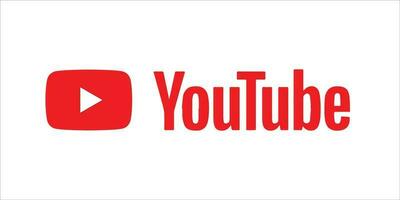 Speel knop youtube, youtube video icoon, logo symbool rood banier, sociaal media teken, mobiel app, web video vector