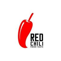 vector illustratie van rood Chili logo, restaurant logo, markt, winkel