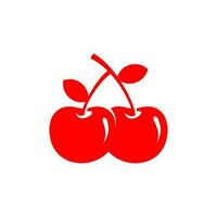 vector van rood fruit logo Aan wit achtergrond