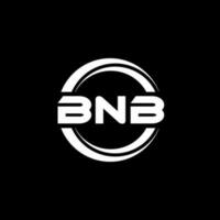 bnb brief logo ontwerp in illustratie. vector logo, schoonschrift ontwerpen voor logo, poster, uitnodiging, enz.