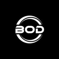 bod brief logo ontwerp in illustratie. vector logo, schoonschrift ontwerpen voor logo, poster, uitnodiging, enz.