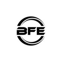bfe brief logo ontwerp in illustratie. vector logo, schoonschrift ontwerpen voor logo, poster, uitnodiging, enz.