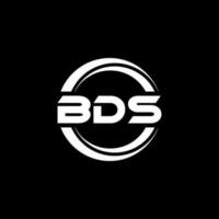 bds brief logo ontwerp in illustratie. vector logo, schoonschrift ontwerpen voor logo, poster, uitnodiging, enz.