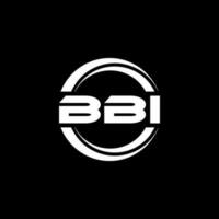 bbi brief logo ontwerp in illustratie. vector logo, schoonschrift ontwerpen voor logo, poster, uitnodiging, enz.