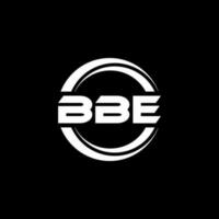 bbe brief logo ontwerp in illustratie. vector logo, schoonschrift ontwerpen voor logo, poster, uitnodiging, enz.
