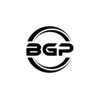 bgp brief logo ontwerp in illustratie. vector logo, schoonschrift ontwerpen voor logo, poster, uitnodiging, enz.