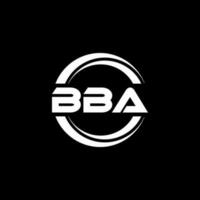 bba brief logo ontwerp in illustratie. vector logo, schoonschrift ontwerpen voor logo, poster, uitnodiging, enz.