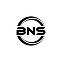 bns brief logo ontwerp in illustratie. vector logo, schoonschrift ontwerpen voor logo, poster, uitnodiging, enz.