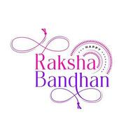 gelukkig raksha bandhan typografisch ontwerp vector illustratie