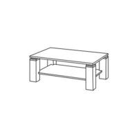 meubilair koffie tafel lijn minimalistische logo ontwerp inspiratie vector sjabloon