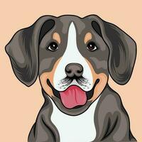 groter Zwitsers berg hond kunst illustratie vector ontwerp