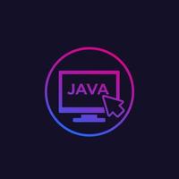 java codering vector icon