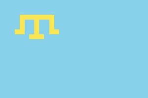 Krim-tatar officieel vlag vector