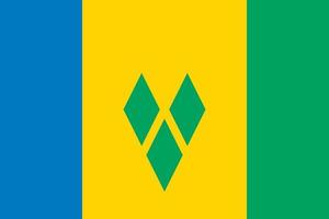 Saint Vincent en de Grenadines officieel vlag vector