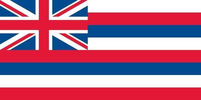 Hawaii officieel vlag officially vector