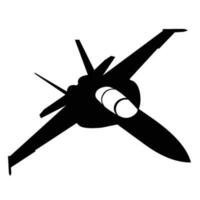 f18 Jet vechter silhouet icoon vector