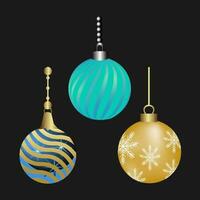 Kerstmis ornament bal vector