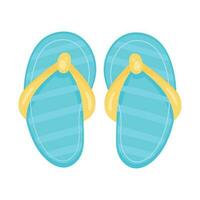 blauw sandalen ontwerp over- wit vector