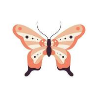 schoonheid roze vlinder insect icoon vector