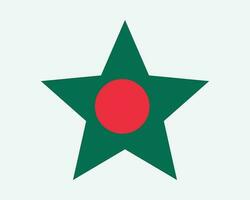 Bangladesh ster vlag vector