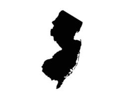 nieuw Jersey nj Verenigde Staten van Amerika kaart vector